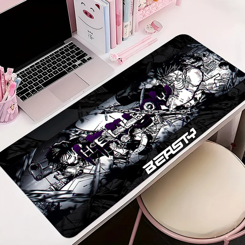 Mouse Pad PC Accessories Keyboard Mat Anime Pattern Anti-slip Rubber HD J-jujutsu Kaisen Toji Fushiguro Mousepad Gamer Desk Mat