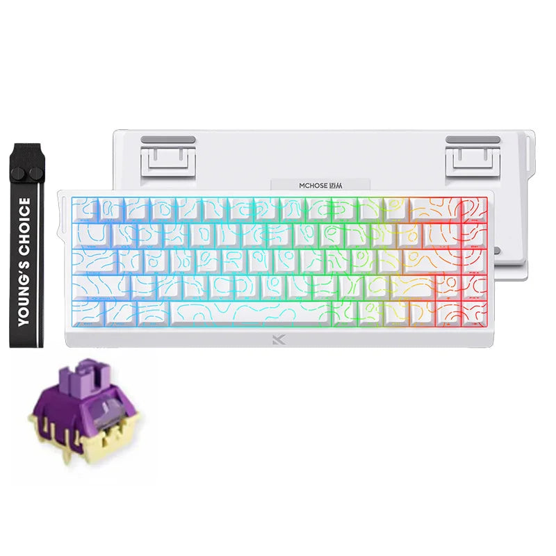 MCHOSE ACE 68 Keyboard Magnetic Switch Gaming Keyboard RGB 8K Hz DKS/MT/TGL/RS/SOCD Rapid Trigger hot-swappable customizable