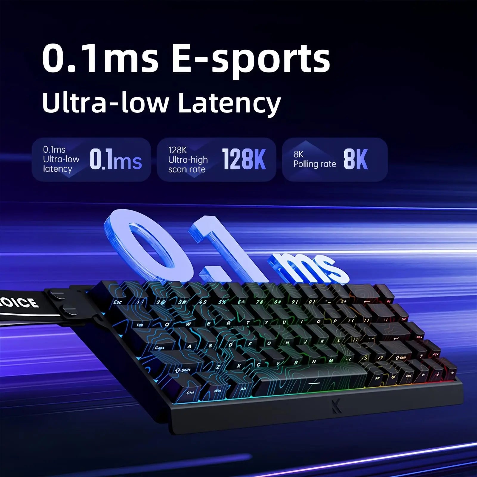 MCHOSE ACE 68 Keyboard Magnetic Switch Gaming Keyboard RGB 8K Hz DKS/MT/TGL/RS/SOCD Rapid Trigger hot-swappable customizable