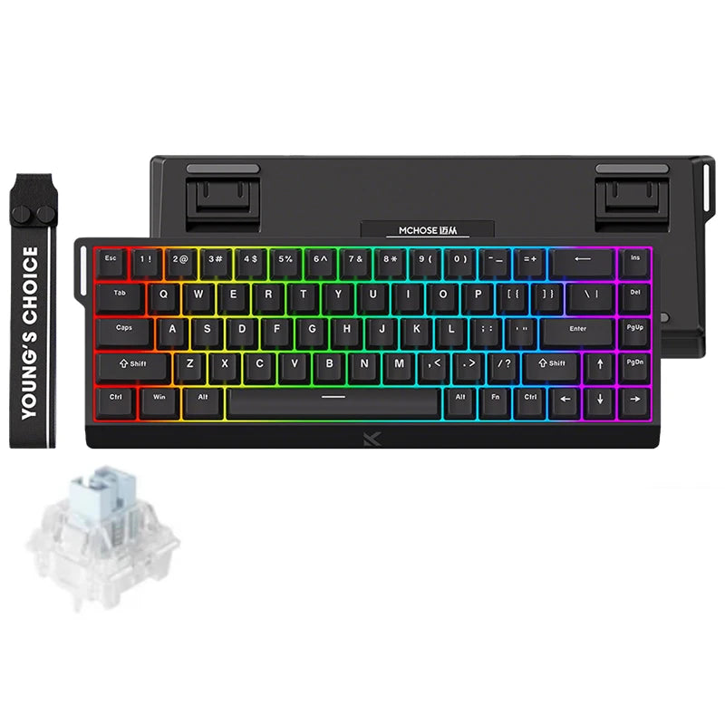 MCHOSE ACE 68 Keyboard Magnetic Switch Gaming Keyboard RGB 8K Hz DKS/MT/TGL/RS/SOCD Rapid Trigger hot-swappable customizable
