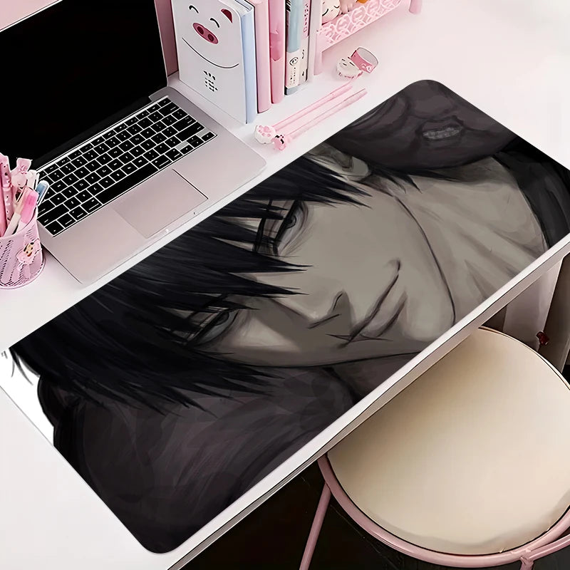 Mouse Pad PC Accessories Keyboard Mat Anime Pattern Anti-slip Rubber HD J-jujutsu Kaisen Toji Fushiguro Mousepad Gamer Desk Mat