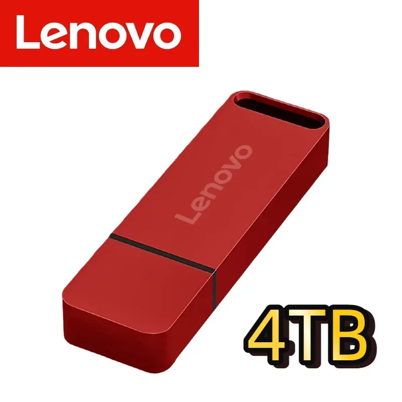 Lenovo Metal 16TB USB 3.2 U Disk Flash Drive 2TB High Speed File Transfer 4TB Ultra-large Capacity Waterproof Mechanical Style