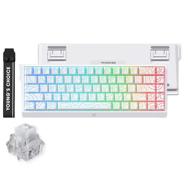MCHOSE ACE 68 Keyboard Magnetic Switch Gaming Keyboard RGB 8K Hz DKS/MT/TGL/RS/SOCD Rapid Trigger hot-swappable customizable